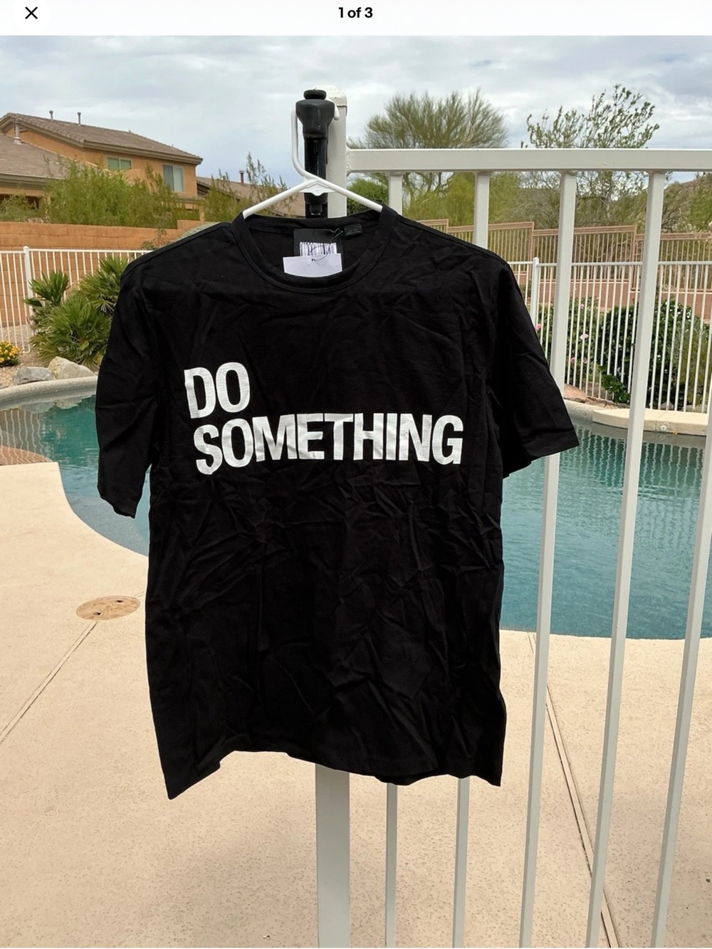 Alexander Wang Do Something Black Graphic Tee